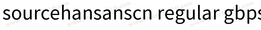 sourcehansanscn regular gbps字体转换